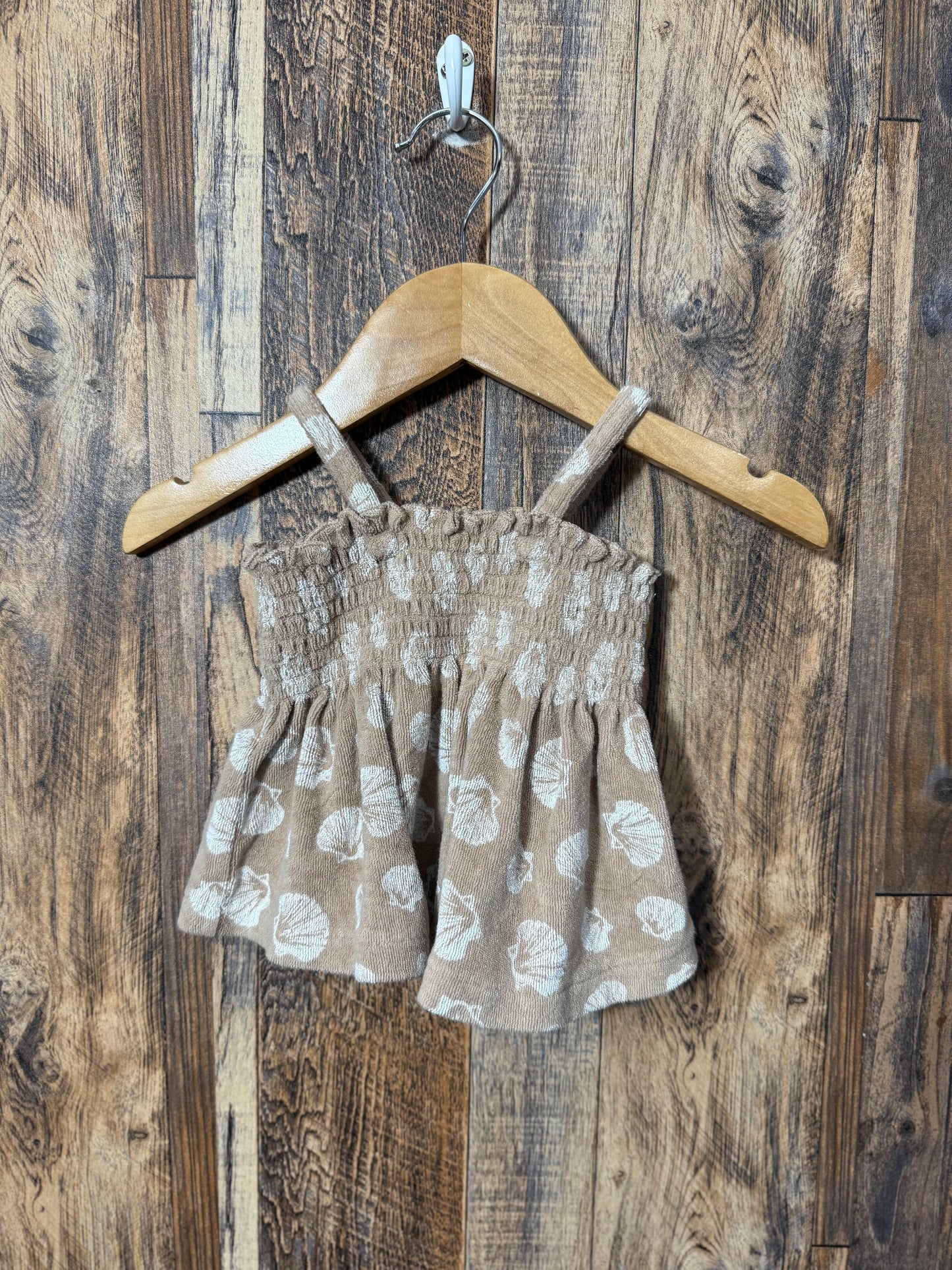 Organic cotton top, size 12m