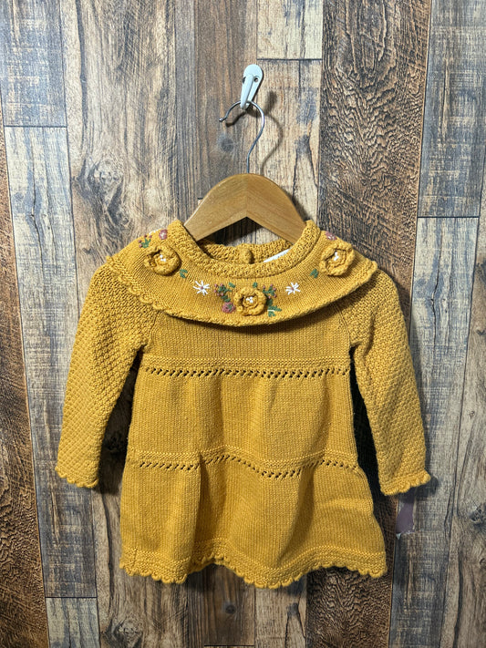 Sweater dress, size 6-9m