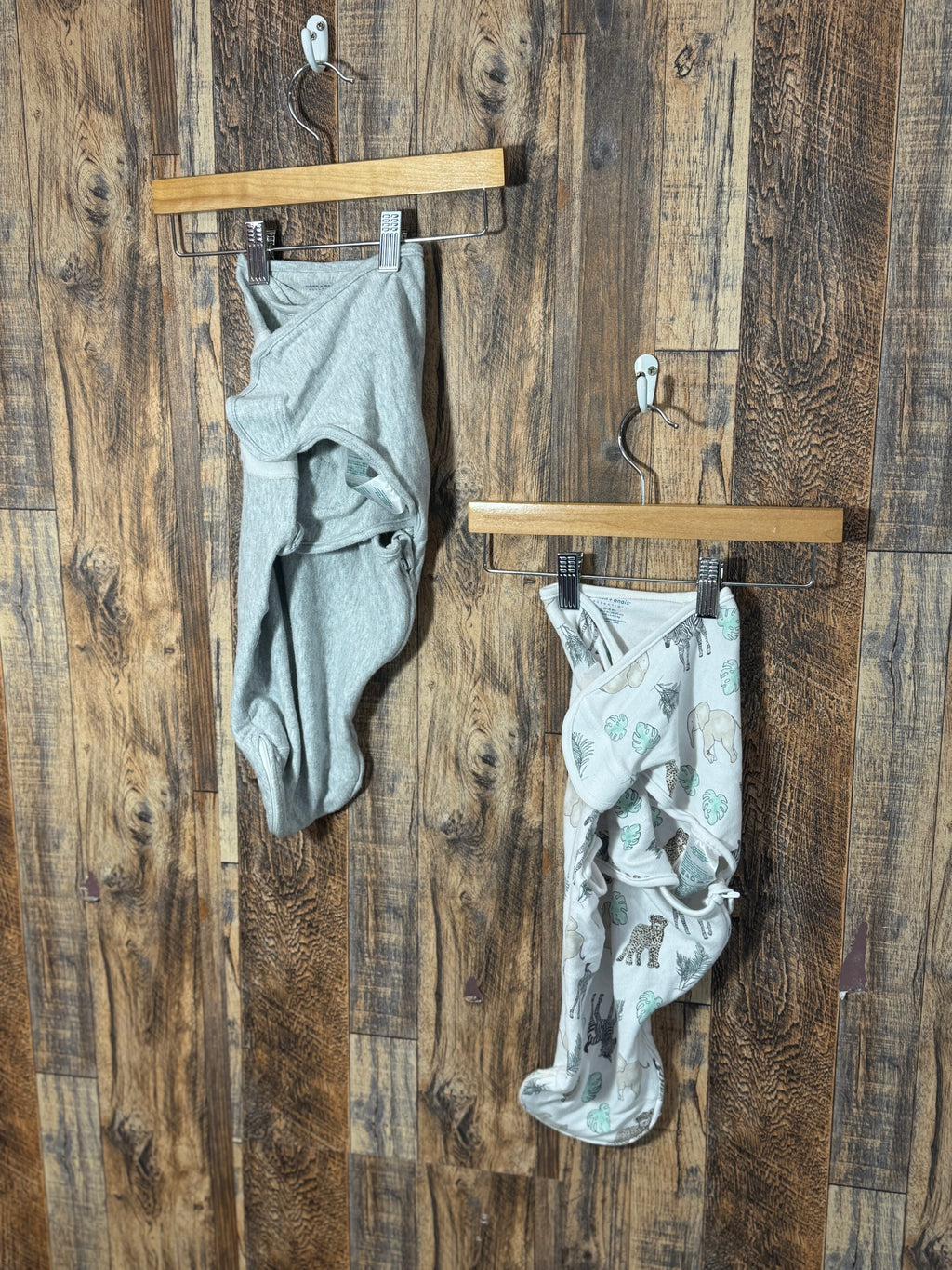 2pc swaddle set, size 0-3m