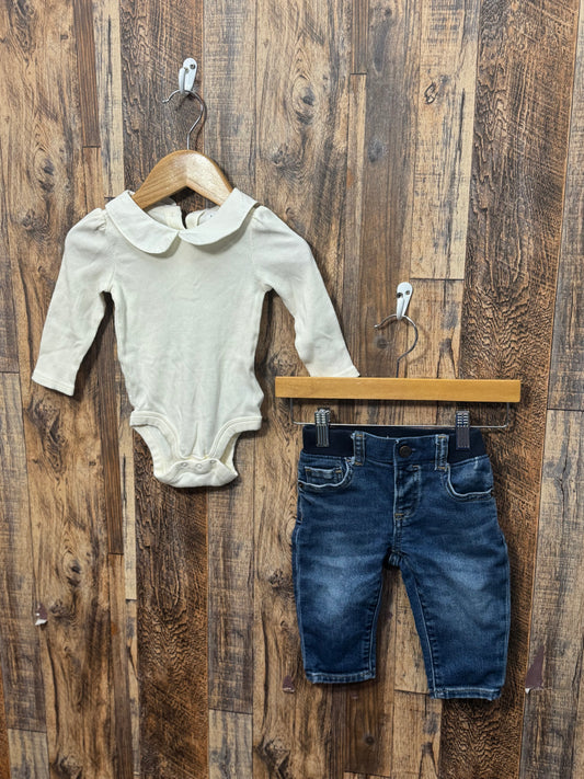 2pc set, size 6-12m