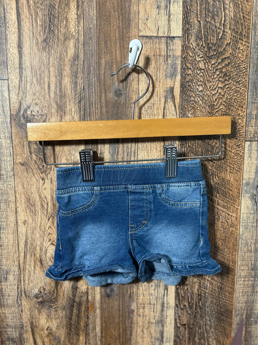 Jean shorts, size 18m
