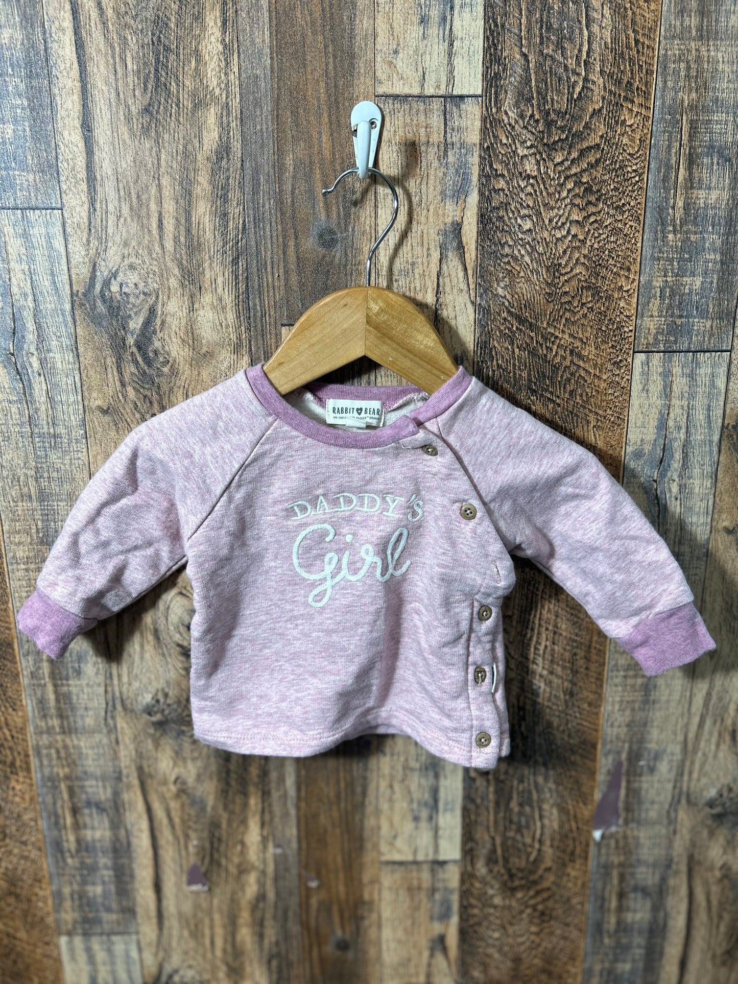 Organic cotton LS shirt, size 3-6m