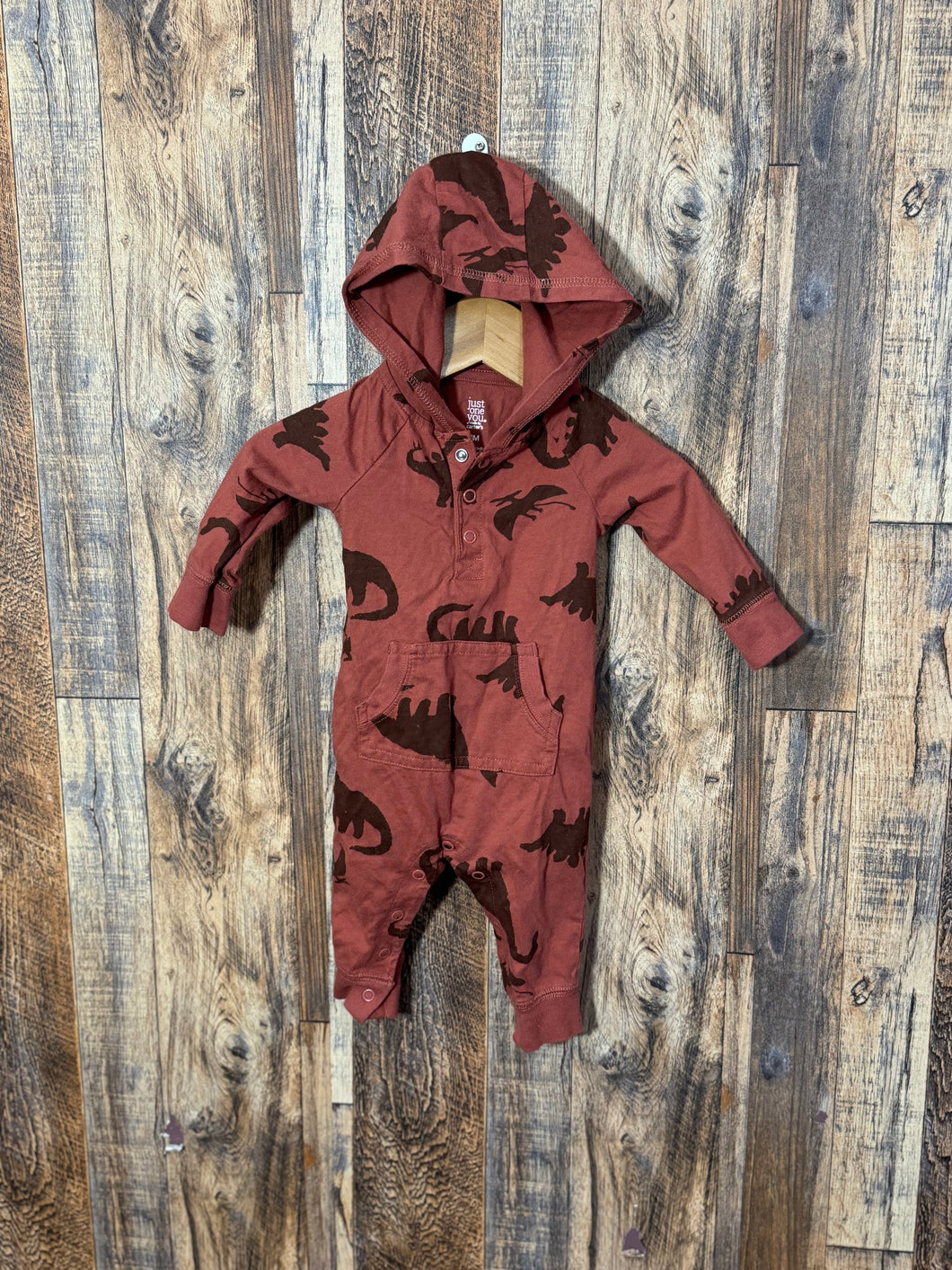 Hooded romper, size 3m