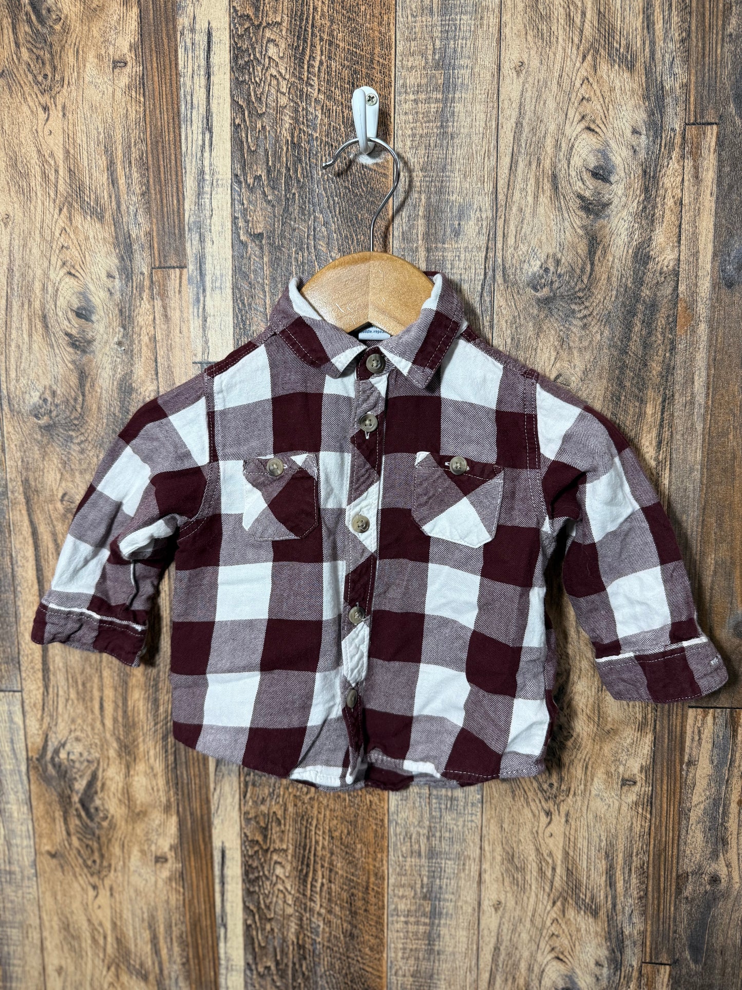 LS button up, size 6-12m