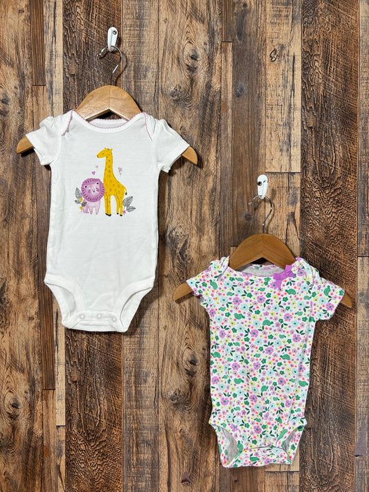 2pc onesie set, size 6m