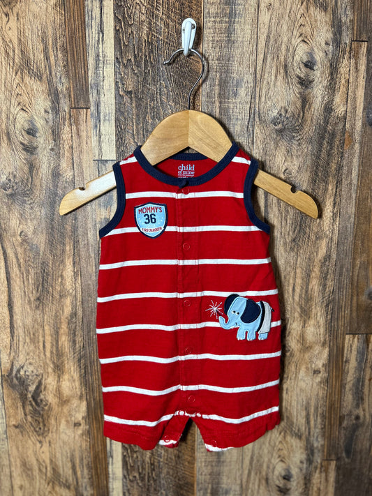 Patriotic romper, size 0-3m