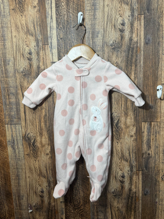 Fleece sleeper, size 3m
