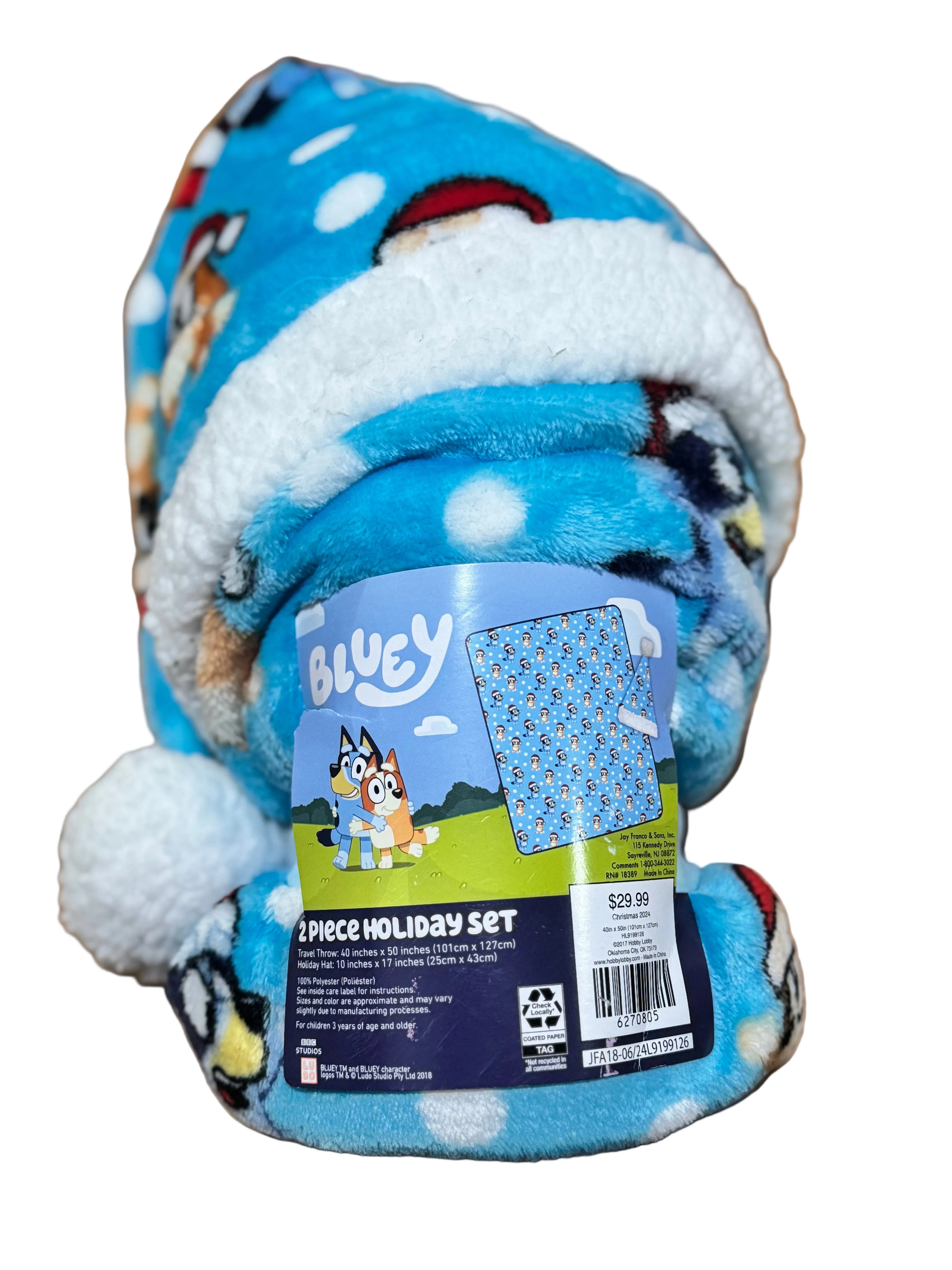 Bluey Blanket w/ Hat