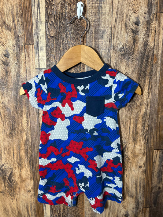 Patriotic romper, size 0-3m