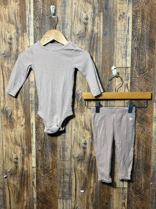 Organic cotton 2pc set, size 6m