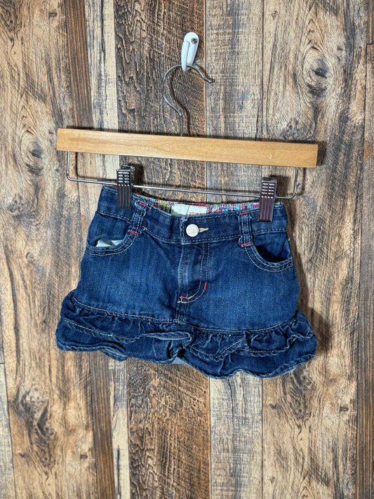Denim skirt, size 2t