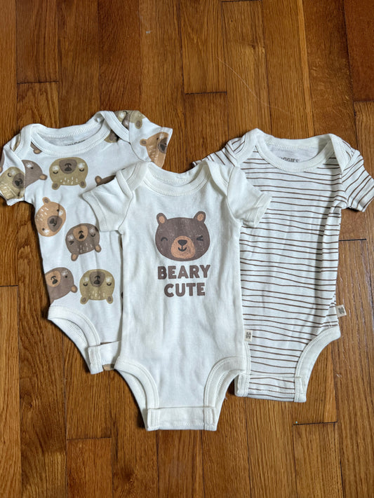 3pc onesie set, size NB