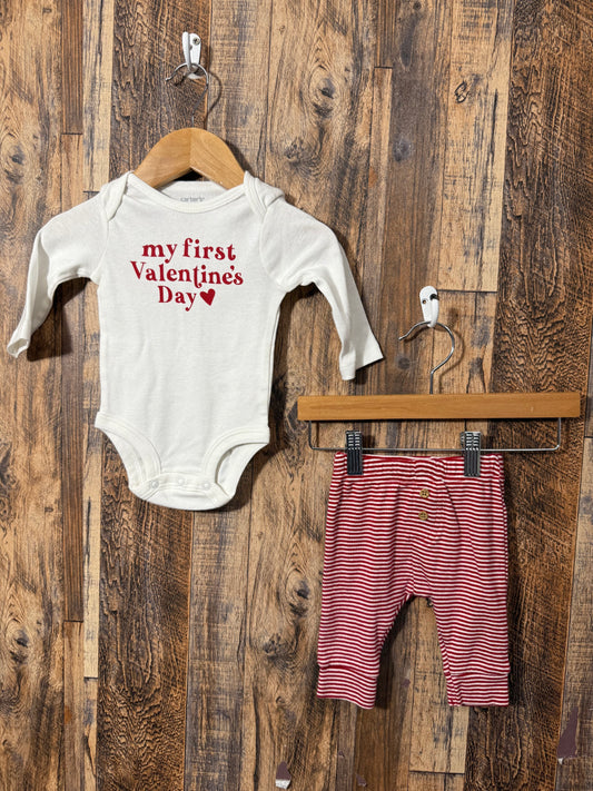 Valentines 2pc set, size 3m