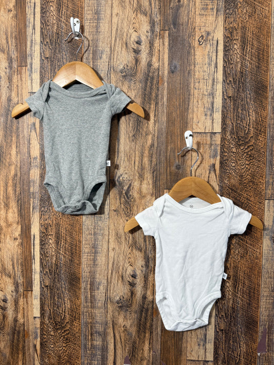 2pc organic cotton onesie set, size NB