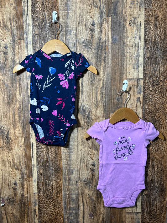 2pc onesie set, size 3m
