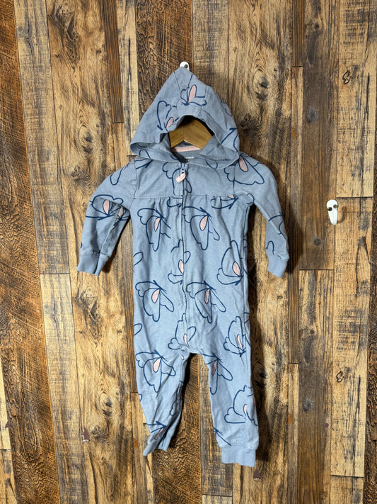 Hooded romper, size 18m