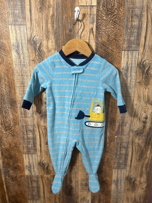 Fleece sleeper, size 6m