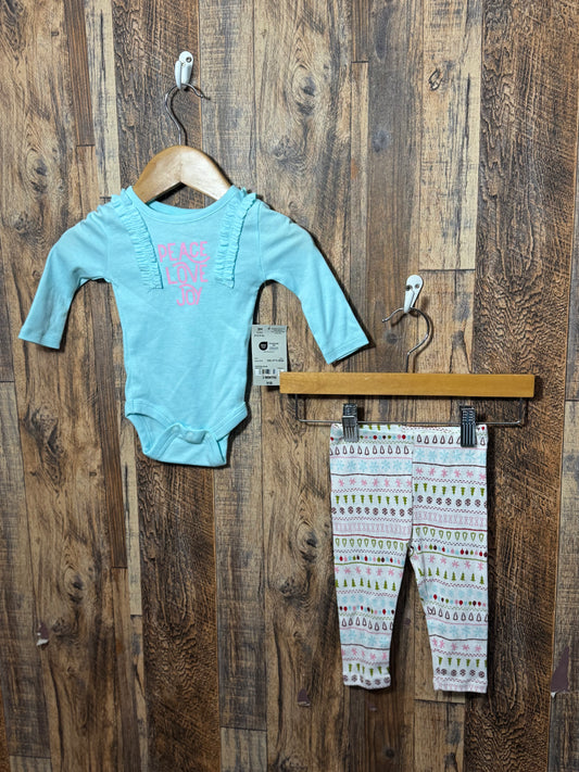 2pc holiday set NWT, size 3m