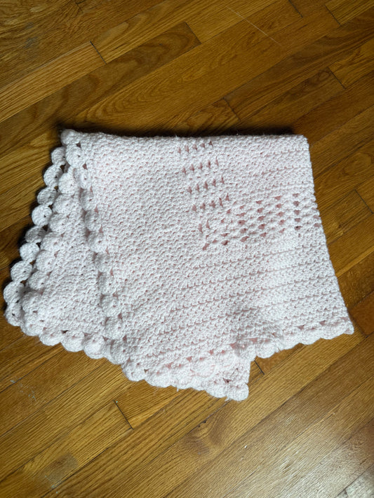 Knit blanket (pink)