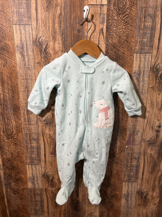 Fleece sleeper, size 6m