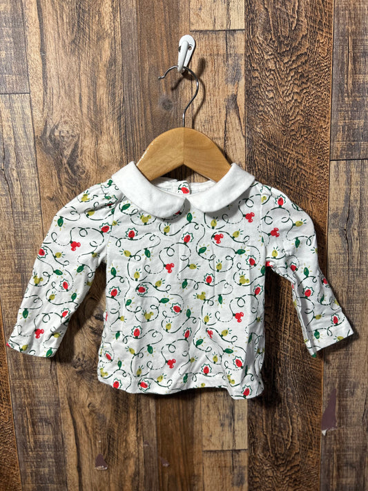 LS holiday shirt, size 9-12m