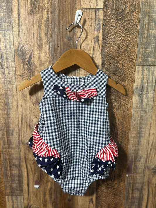 Patriotic romper, size 12m