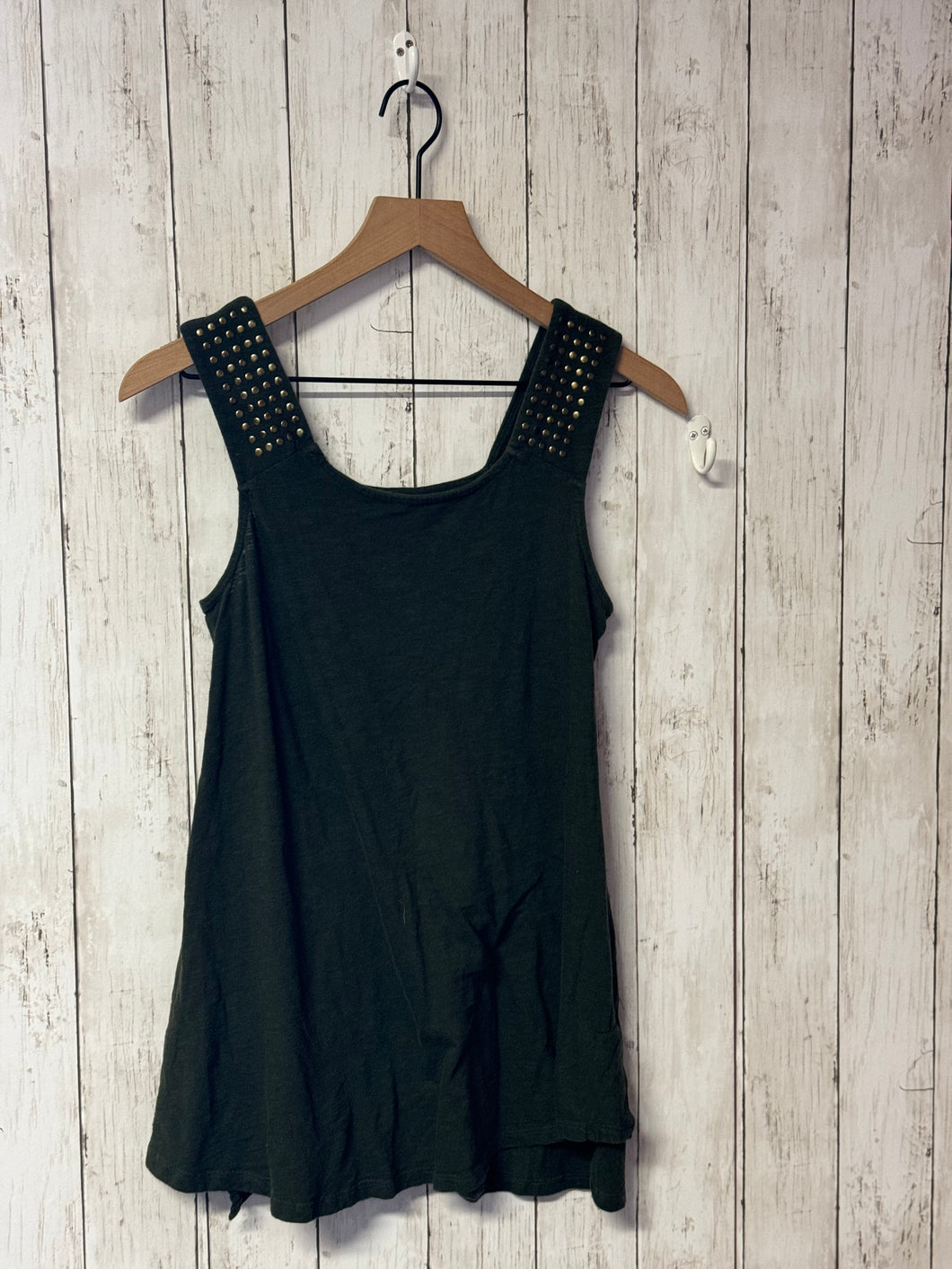 Hunter green tank top, size XS