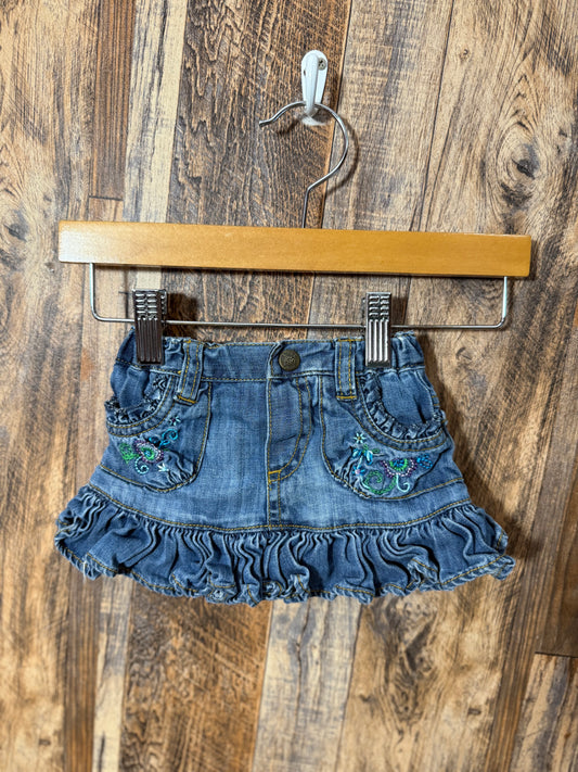 Jean skirt, size 0-3m
