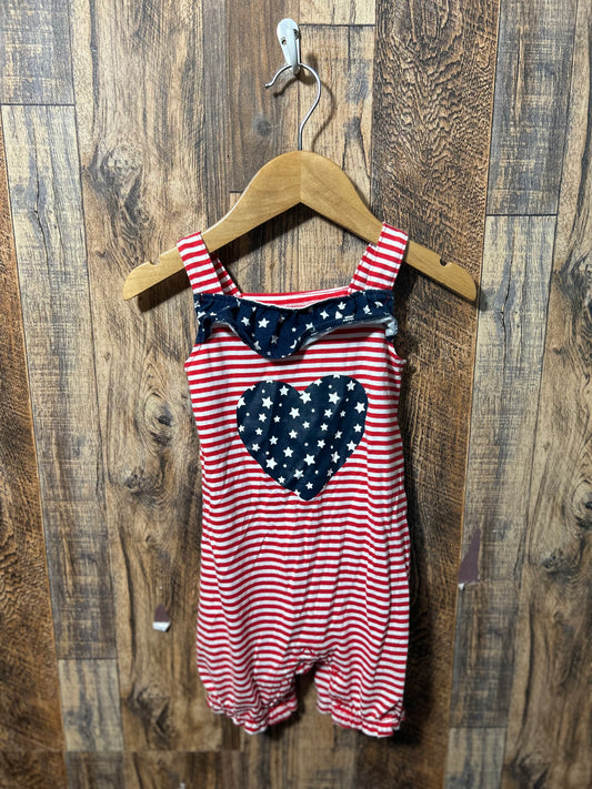Patriotic romper, size 18m