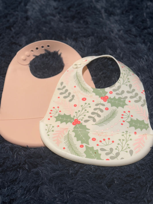 2pc silicone bib set