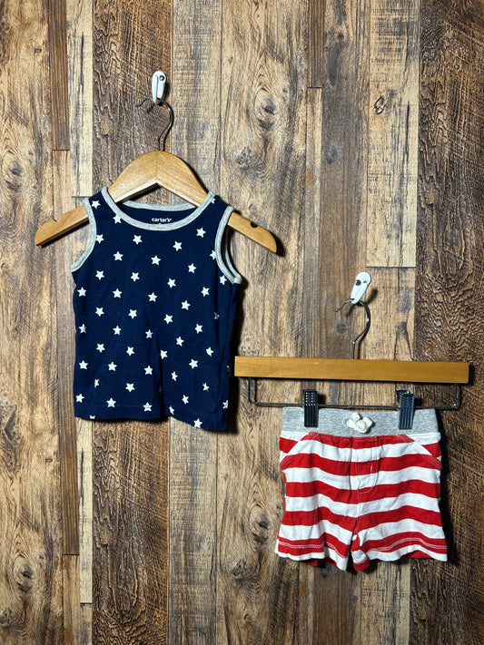 Patriotic 2pc set, size 9m