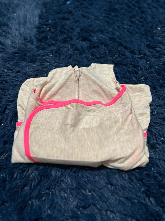 Tan & Pink halo waddle, size 0-3m