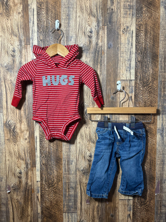 2pc set, size 6m