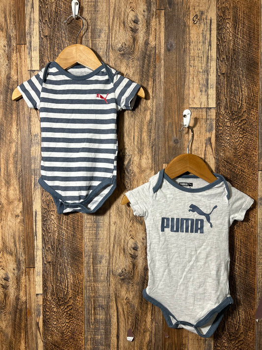 2pc onesie set, size 3-6m