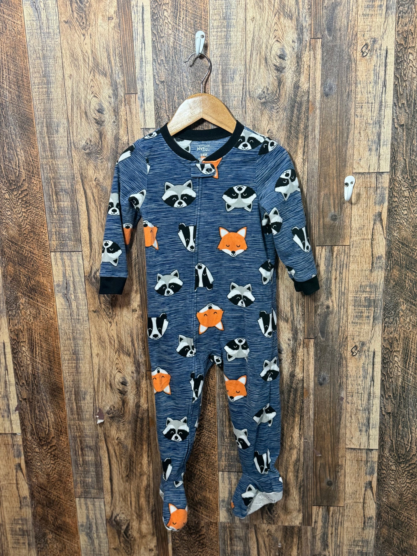 Fleece pajamas, size 24m