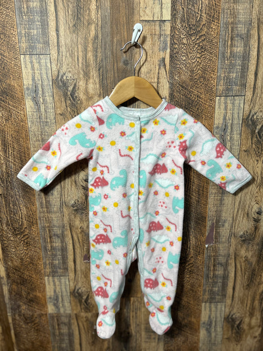 Fleece sleeper, size 3-6m