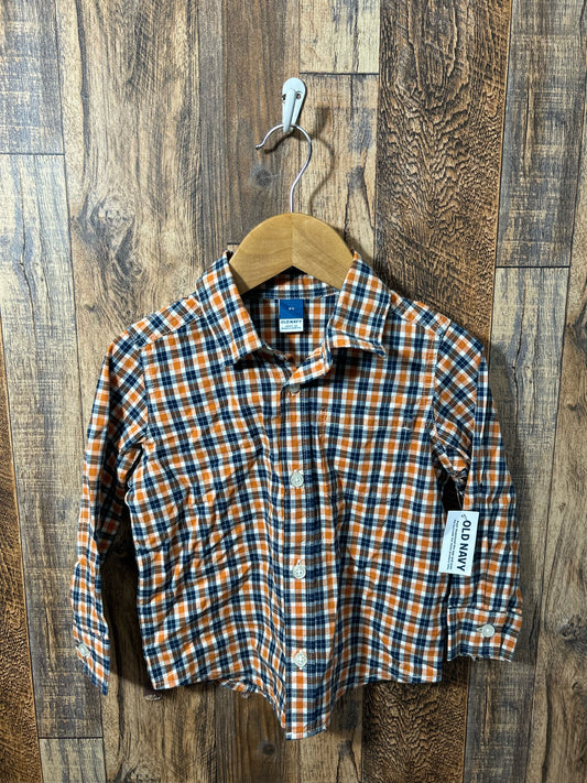 LS button up NWT, size 2t
