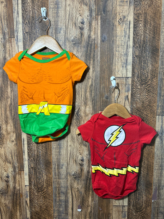 2pc onesie set, size 6-9m