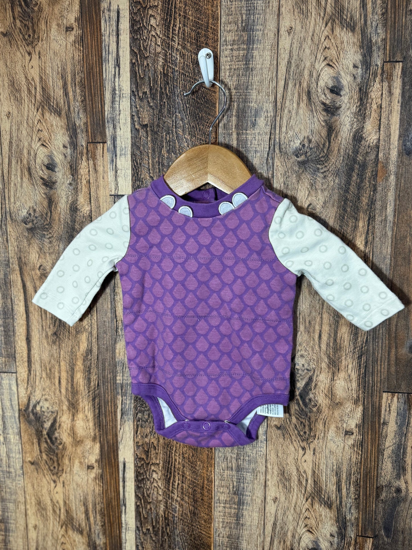 LS shirt, size 0-3m