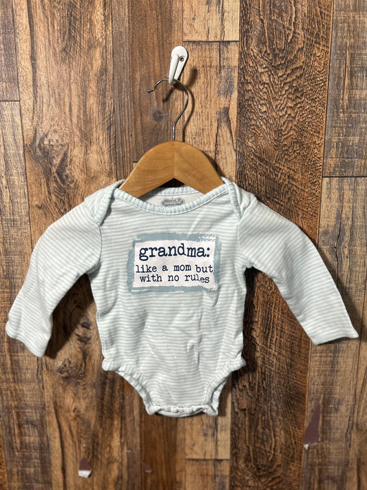 LS onesie, size 0-6m