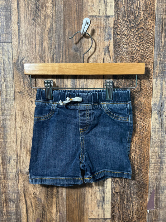 Jean shorts, size 18m