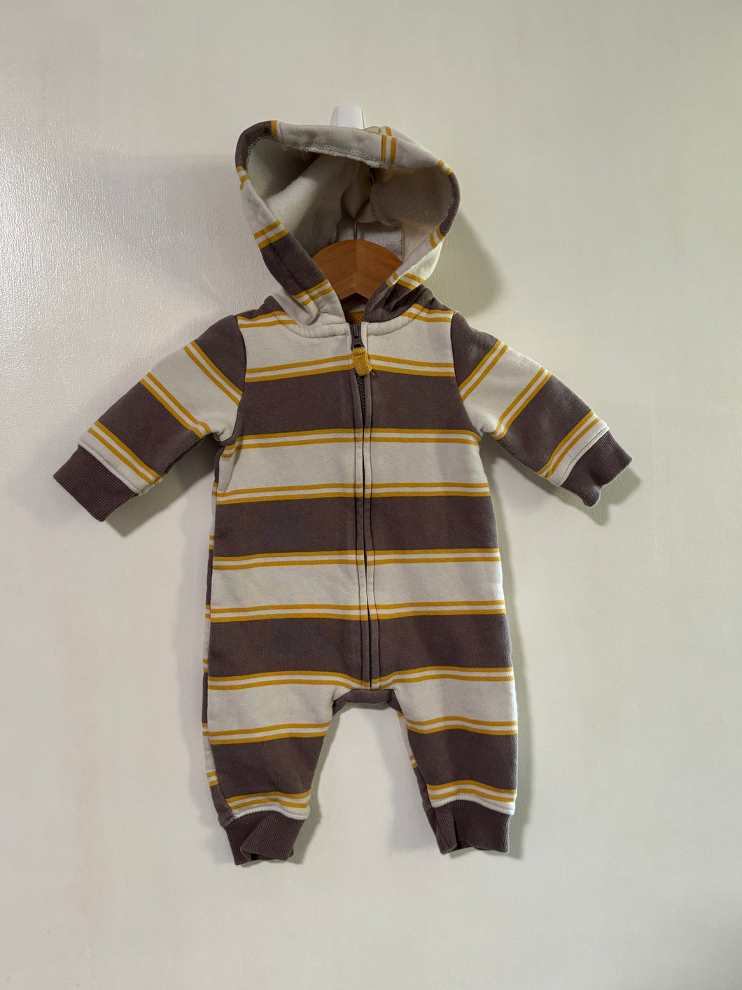 Hooded romper, size 3m