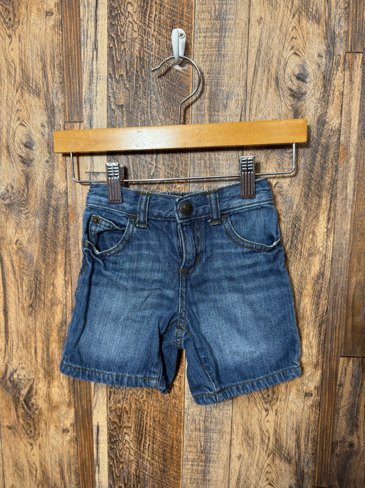 Jean shorts, size 12-18m