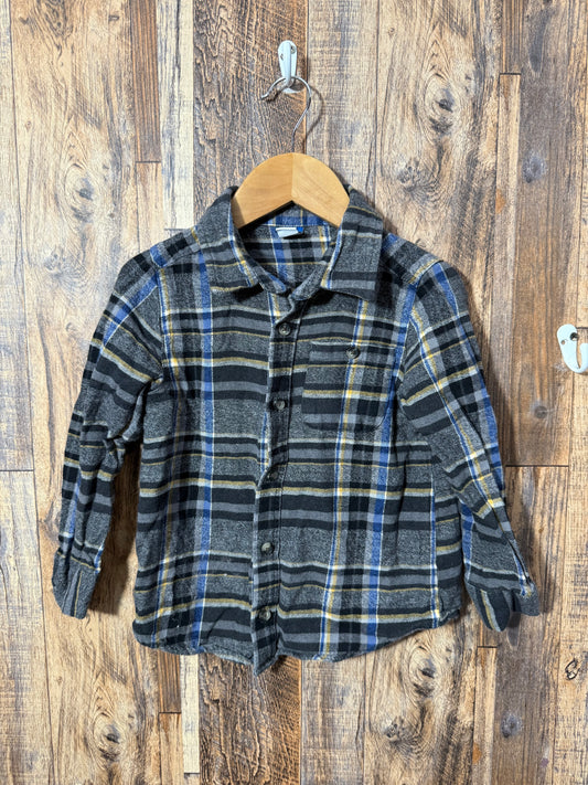 LS flannel button up, size 5t