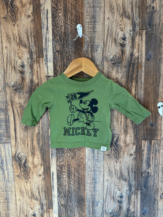 LS shirt, size 0-3m