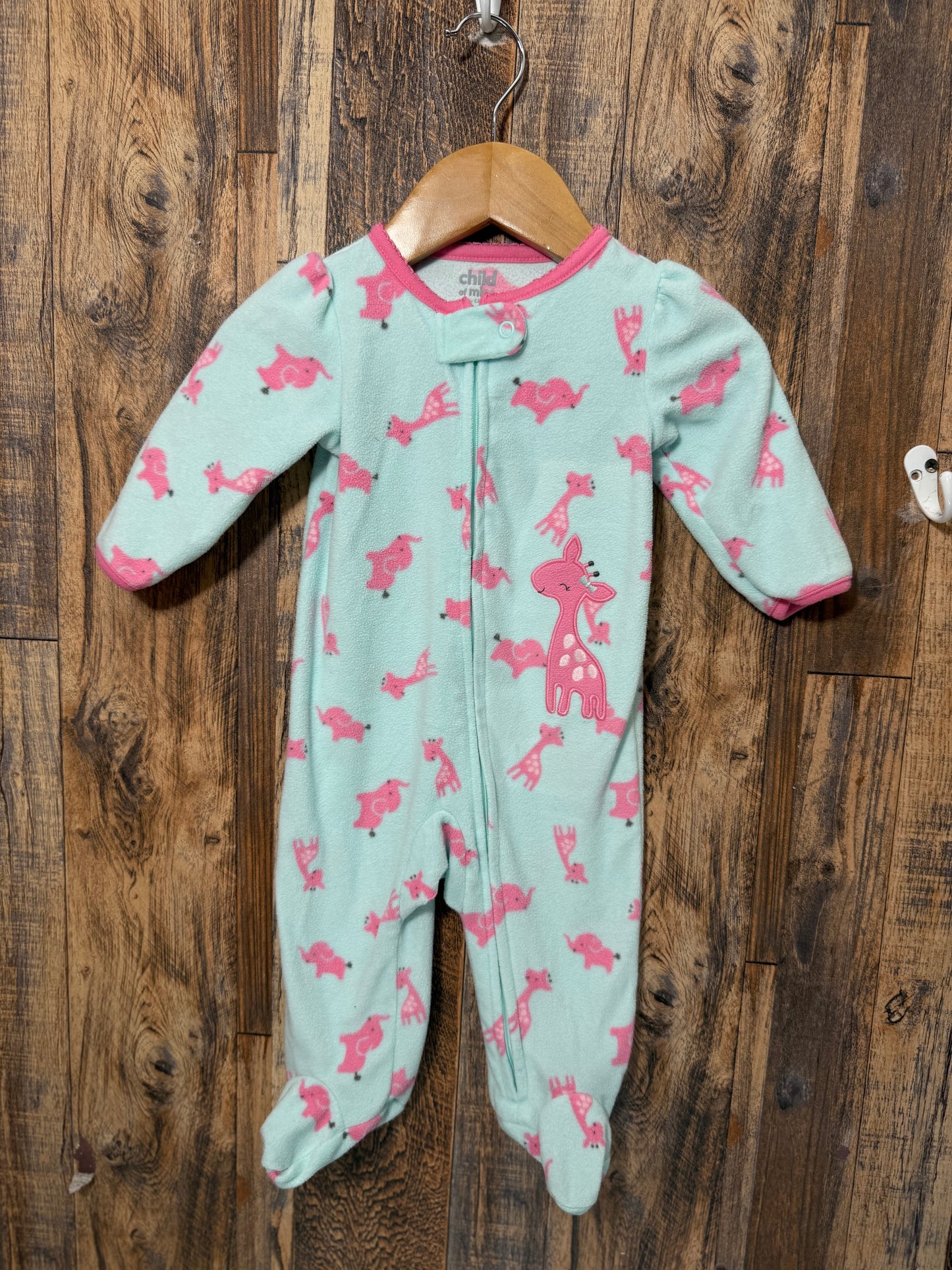 Fleece sleeper, size 3-6m