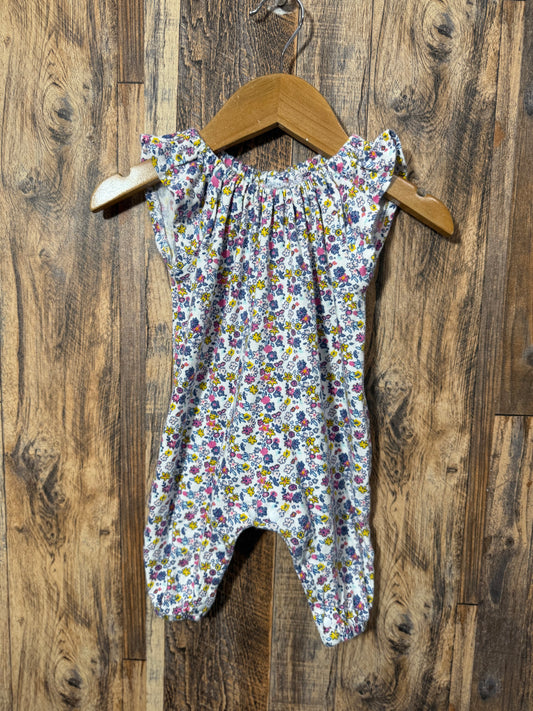 Organic cotton romper, size 0-3m