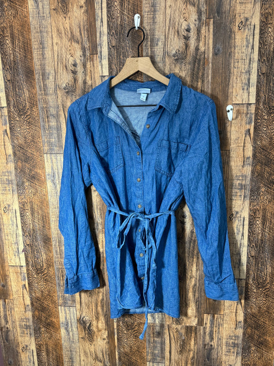 LS button up, size S