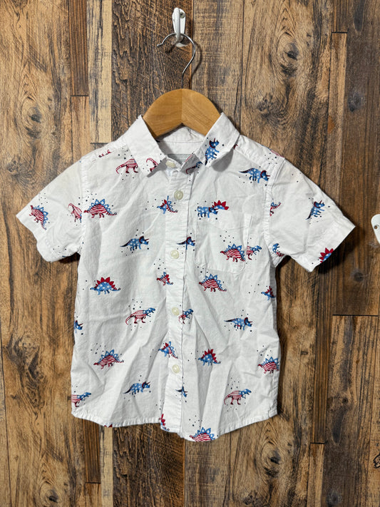 Patriotic button up, size 2t