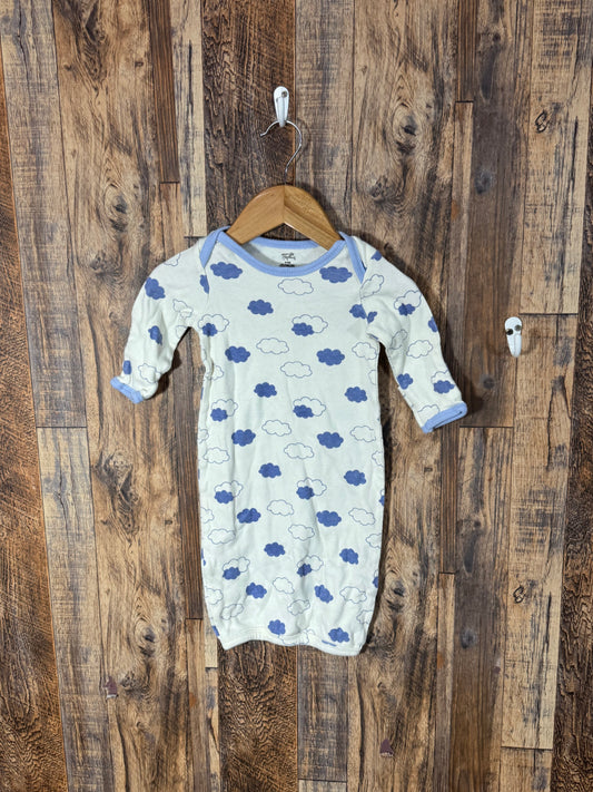 Organic cotton sleep gown, size 0-6m